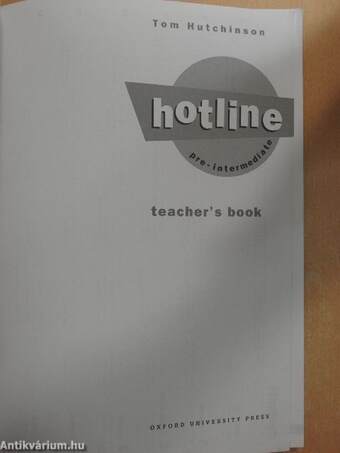 Hotline - Pre-intermediate - Teacher's Book