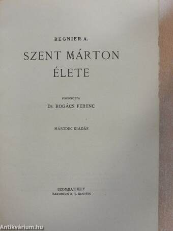 Szent Márton élete