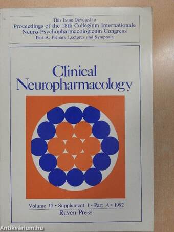 Clinical Neuropharmacology Volume 15, Supplement 1 Part A-B