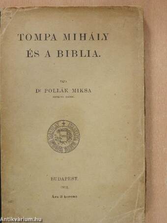 Tompa Mihály és a Biblia