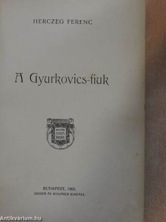 A Gyurkovics-fiuk