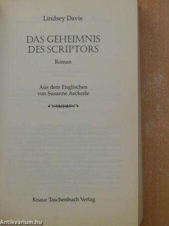 Das Geheimnis des Scriptors