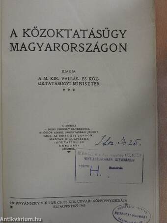 A közoktatásügy Magyarországon