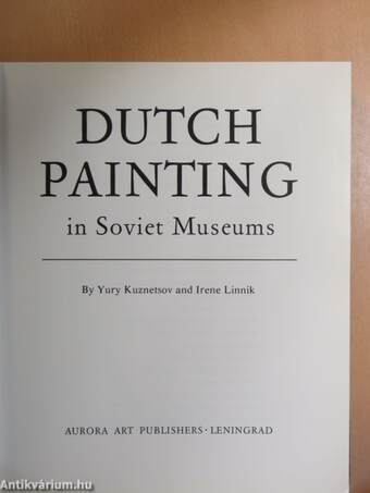 Dutch Painting in Soviet Museums