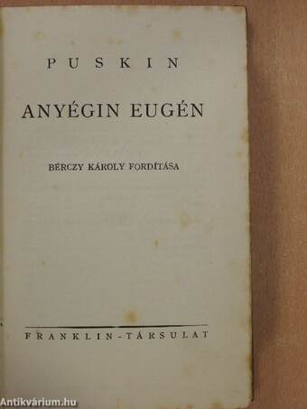 Anyégin Eugén