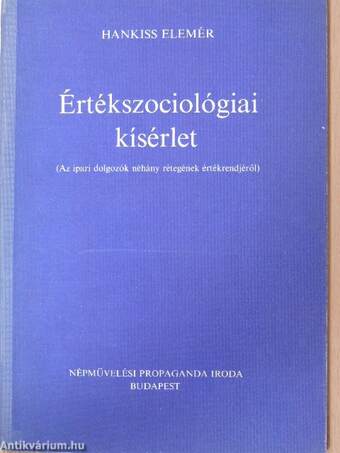 Értékszociológiai kísérlet