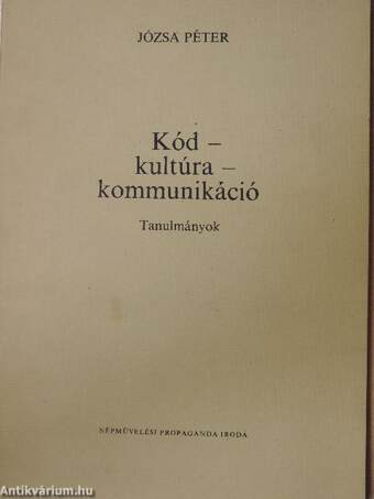 Kód-kultúra-kommunikáció