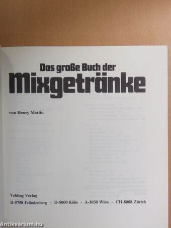 Das große Buch der Mixgetränke