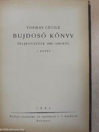 Bujdosó könyv I-II.