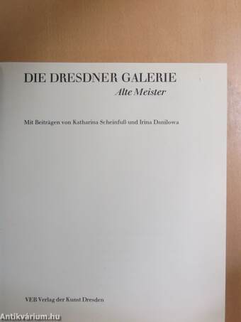 Die Dresdner Galerie Alte Meister