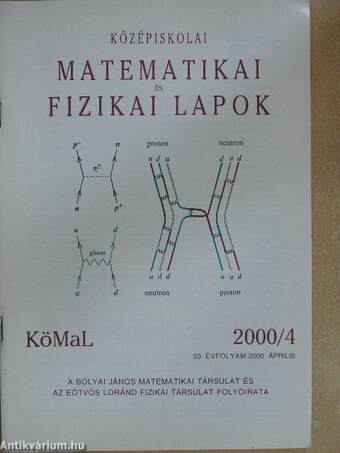 Középiskolai matematikai és fizikai lapok 2000. április