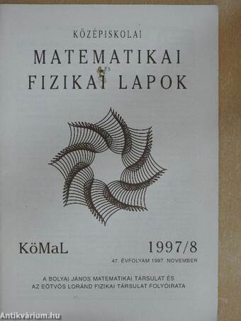 Középiskolai Matematikai és Fizikai Lapok 1997. november