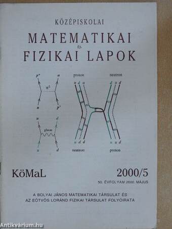 Középiskolai Matematikai és Fizikai Lapok 2000. május