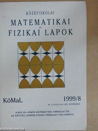 Középiskolai Matematikai és Fizikai Lapok 1999. november