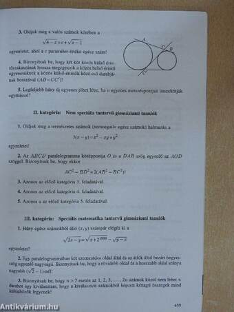 Középiskolai Matematikai és Fizikai Lapok 1999. november