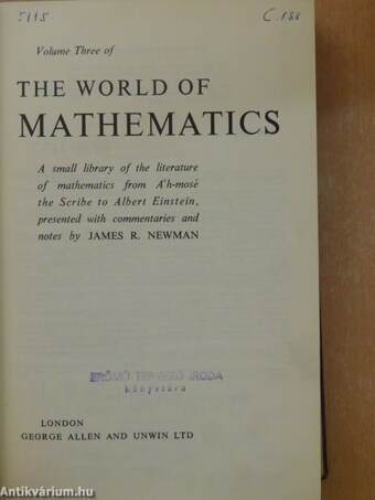 The World of Mathematics III.