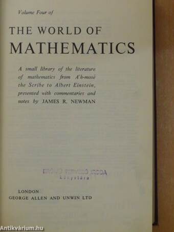 The World of Mathematics IV.