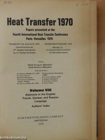 Heat Transfer 1970/8.