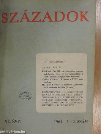 Századok 1964/1-6. I-II.