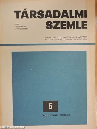 Társadalmi Szemle 1976. május