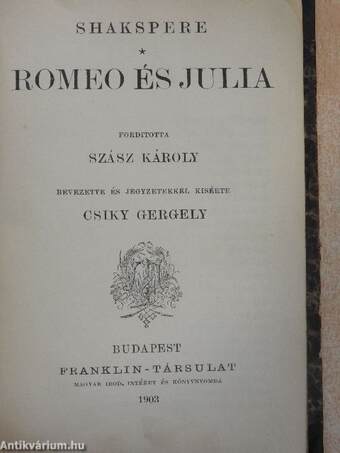 Romeo és Julia