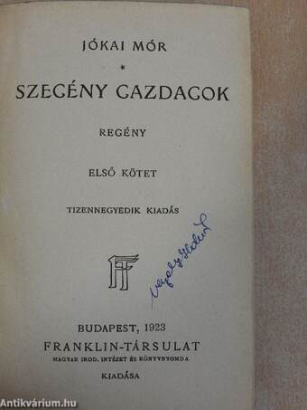 Szegény gazdagok I-II.