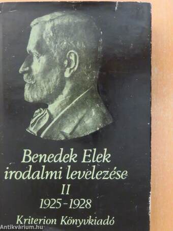 Benedek Elek irodalmi levelezése II.