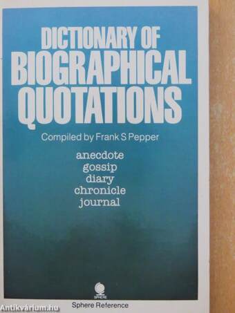 Dictionary of Biographical Quotations
