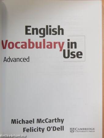 English Vocabulary in Use - Advanced