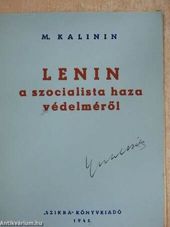 Lenin a szocialista haza védelméről