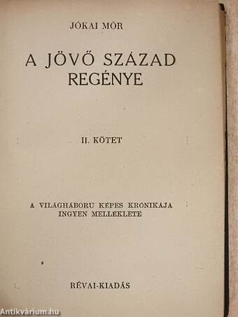 A jövő század regénye I-III.