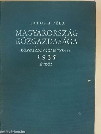 Magyarország közgazdasága 1935.