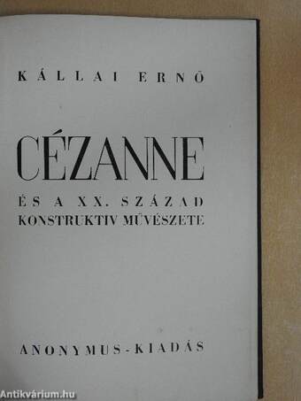 Cézanne és a XX. század konstruktív művészete