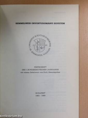 Festschrift Des 1. Bundesdeutschen Jahrgangs