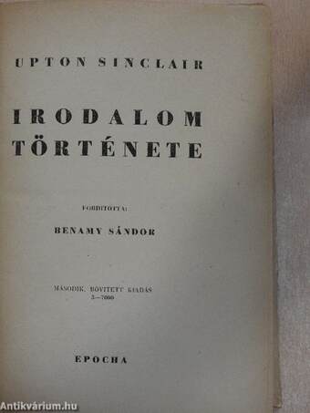 Irodalom története