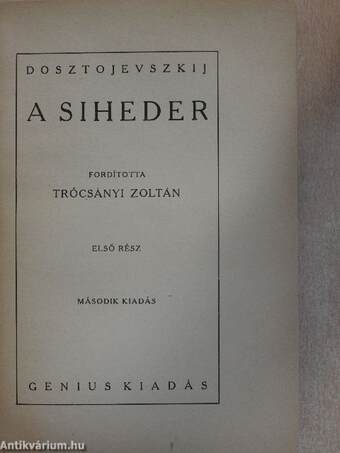 A siheder I-III.