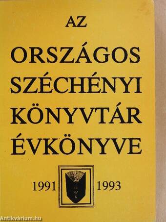 Az Országos Széchényi Könyvtár Évkönyve 1991-1993