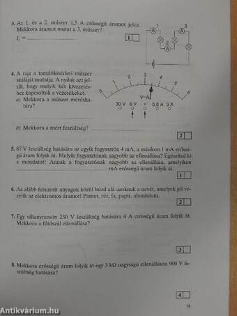 Fizika 8. - Témazáró feladatlapok