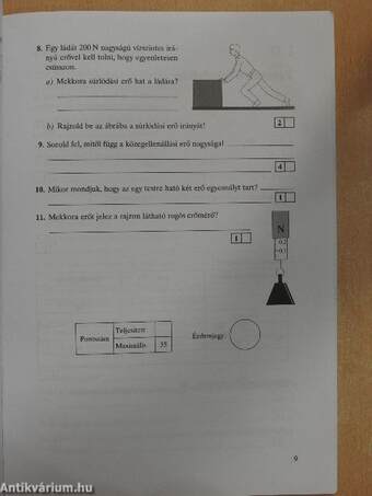 Fizika 8. - Témazáró feladatlapok