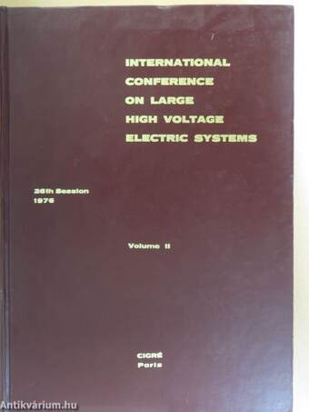 International Conference on Large High Voltage Electric Systems II. (töredék)