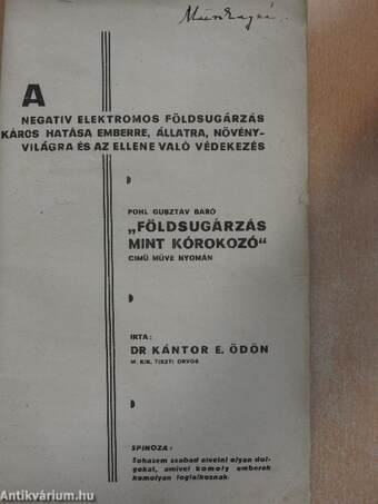 A negativ elektromos földsugárzás káros hatása emberre, állatra, növényvilágra és az ellene való védekezés