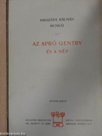 Az apró gentry és a nép