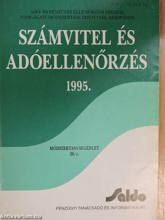 Számvitel és adóellenőrzés 1995.