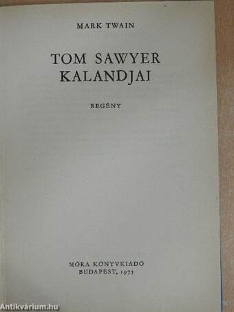 Tom Sawyer kalandjai