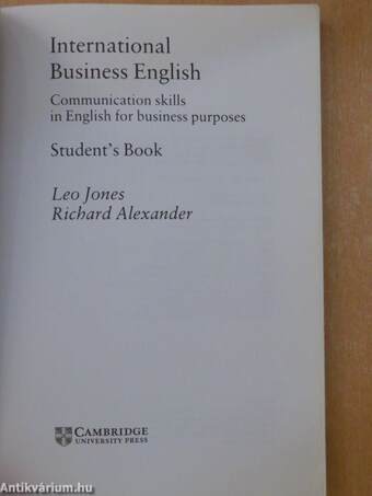 International Business English - Student's Book