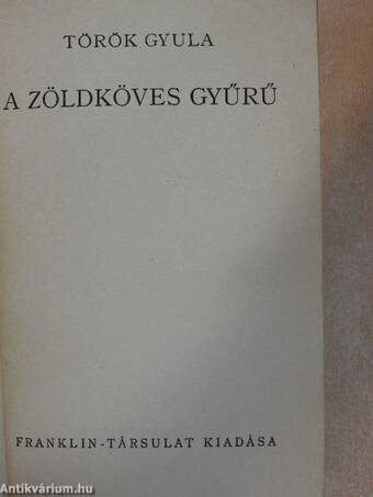 A zöldköves gyűrű