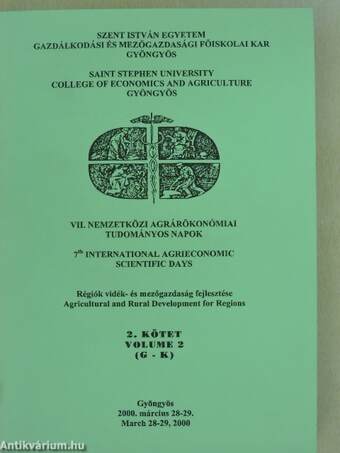 VII. Nemzetközi Agrárökonómiai Tudományos Napok 2.