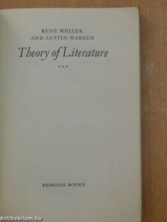 Theory of Literature