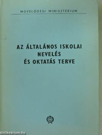 Az általános iskolai nevelés és oktatás terve