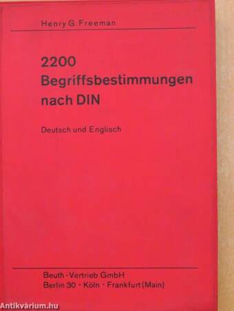 2200 Begriffsbestimmungen nach DIN